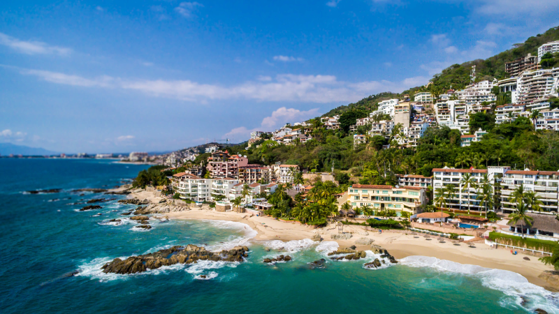 Conchas Chinas Puerto Vallarta — casas con vista al mar